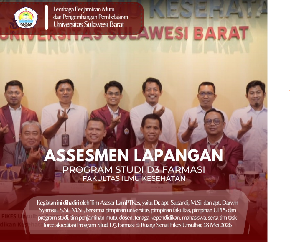 LPM-PP Unsulbar Dukung Asesmen Lapangan Program Studi D3 Farmasi